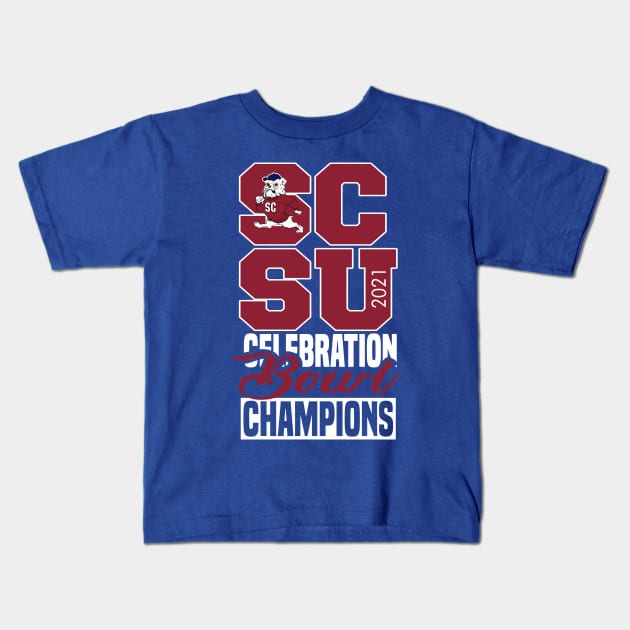 SCSU CHAMPIONS Kids T-Shirt by WiZ Collections